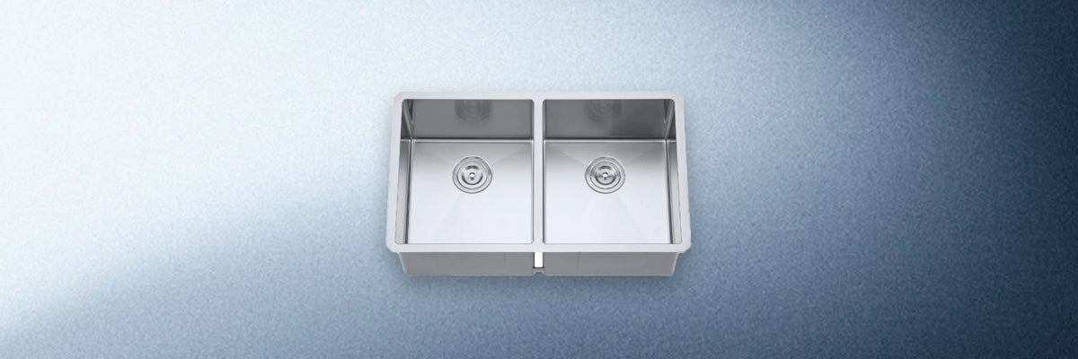 Undermount Double Bowl Stainless Steel Handcrafted