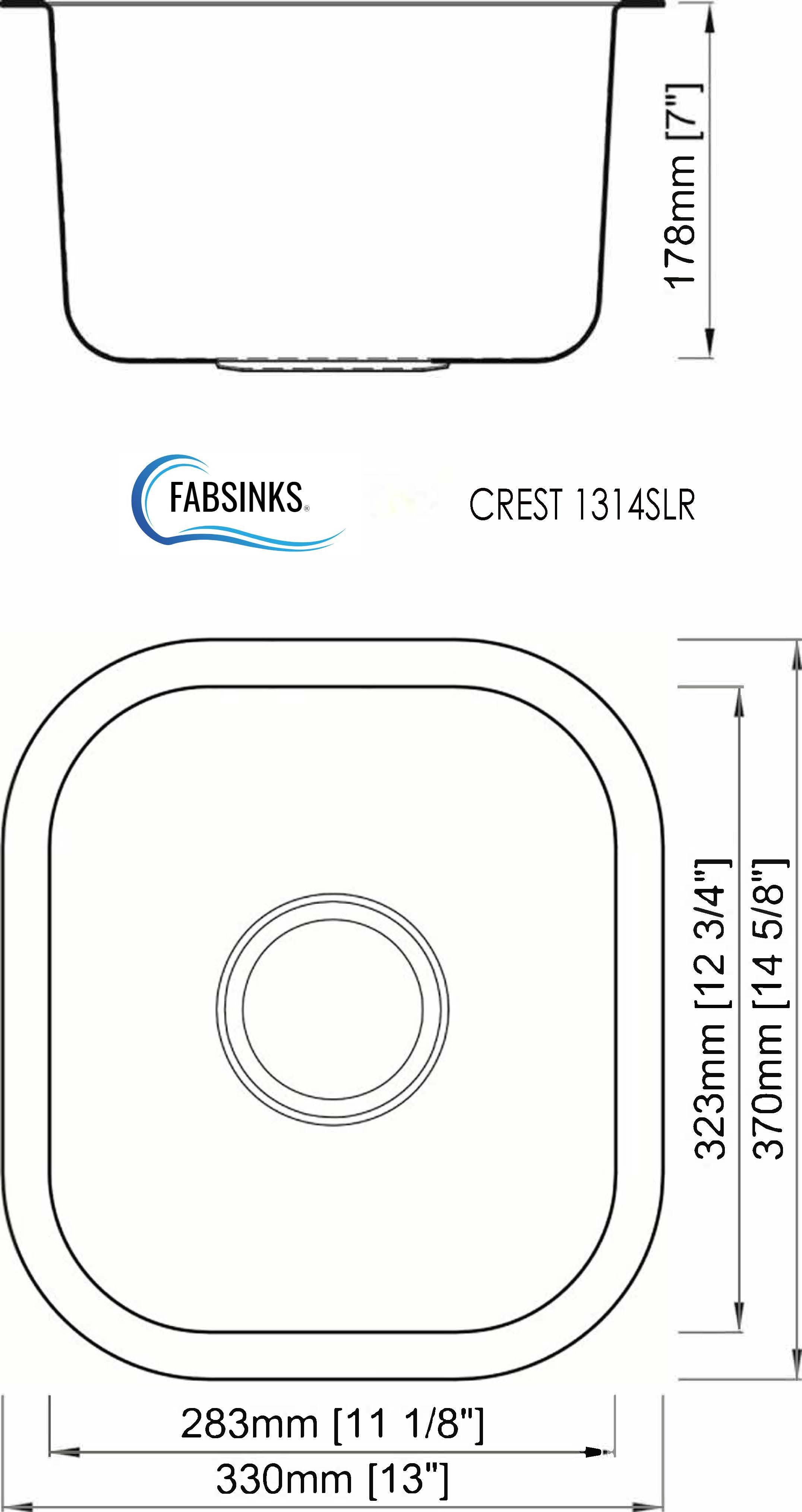 FABSINKS CREST 1314 SLR