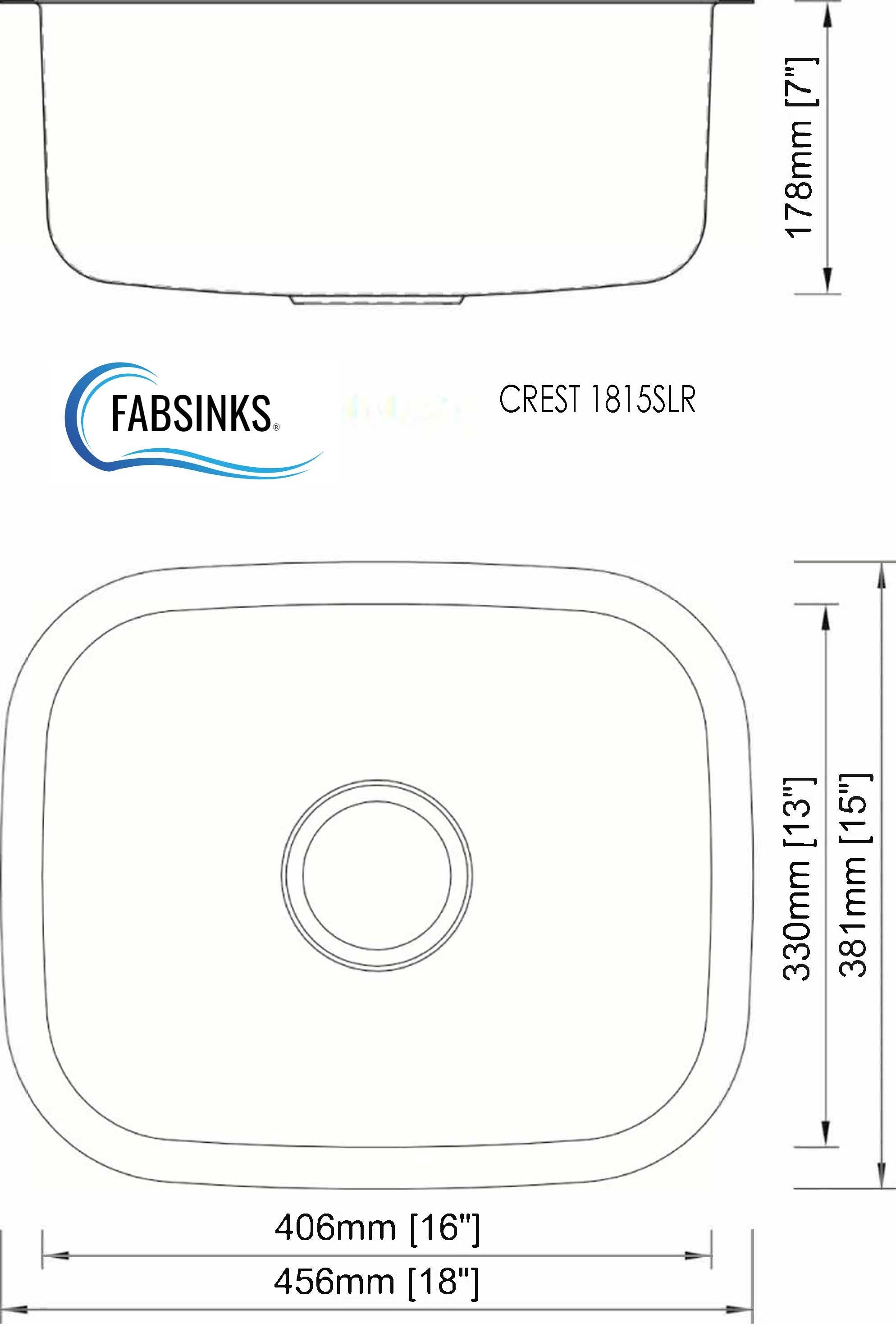 FABSINKS CREST 1815 SLR