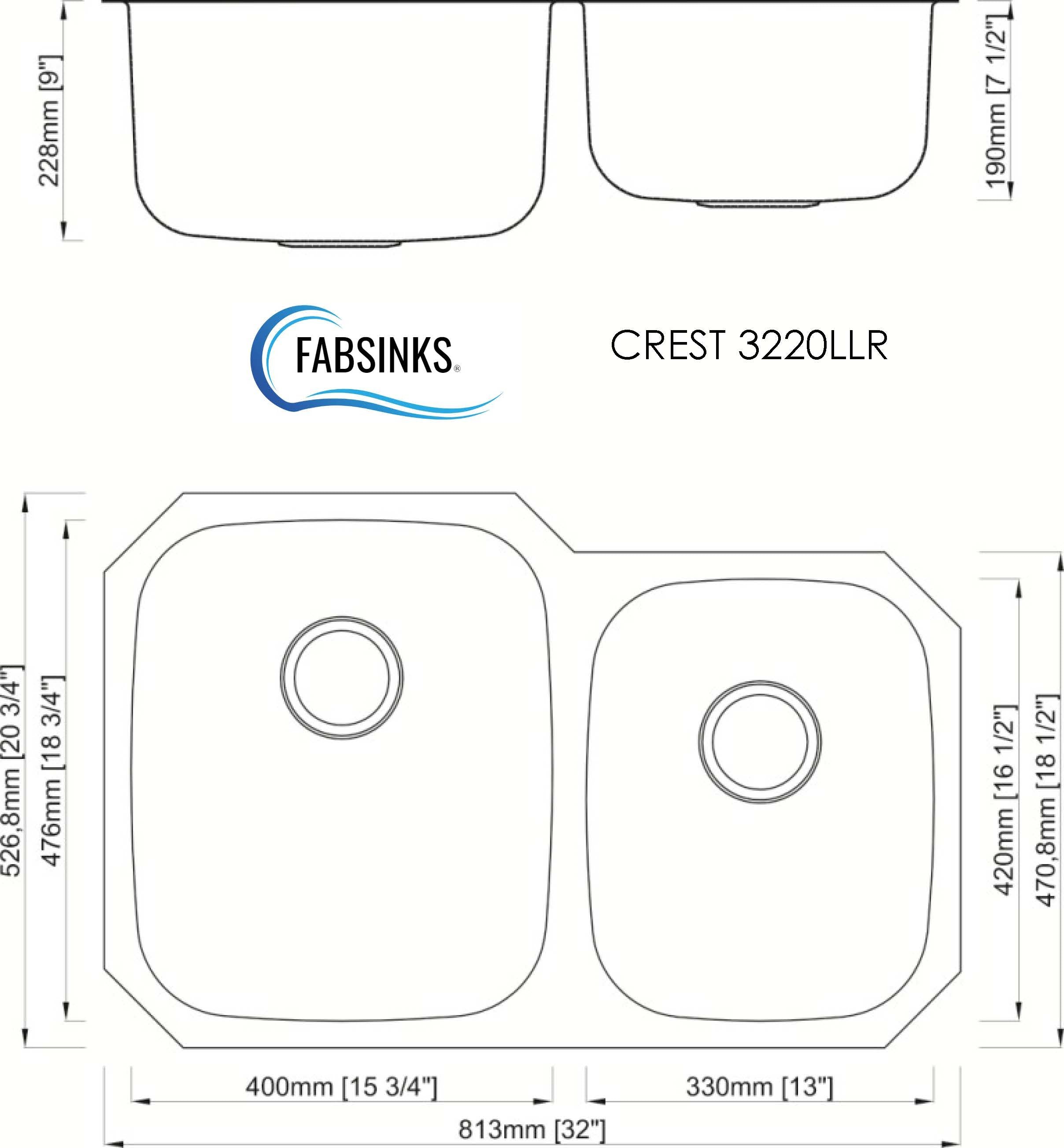 FABSINKS CREST 3220 LLR
