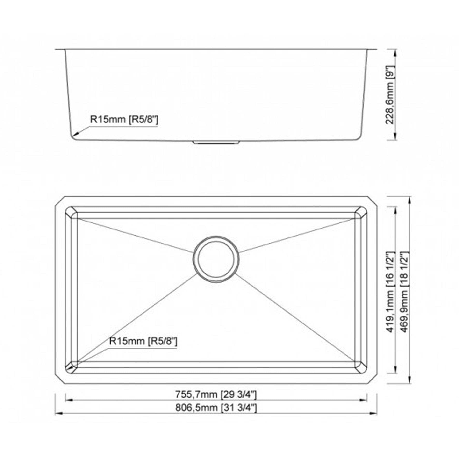 FABSINKS RAVEN 3118S
