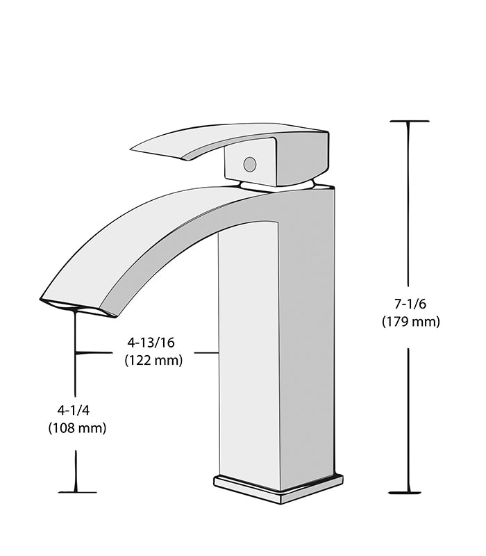 Single-Hole Single-Handle Bathroom Faucet