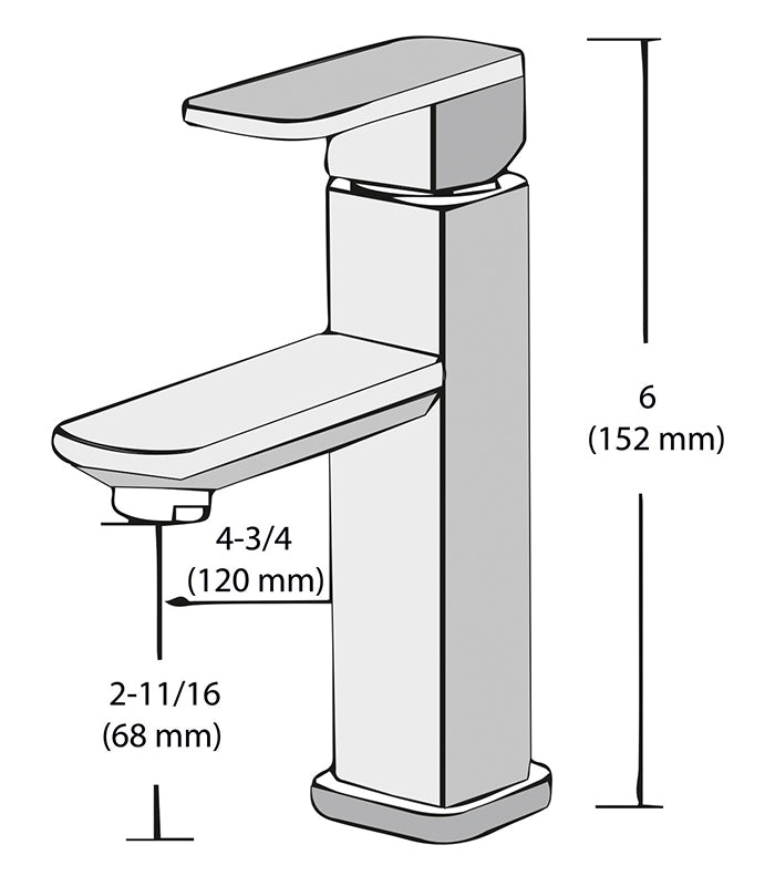 Single-Hole Single-Handle Bathroom Faucet