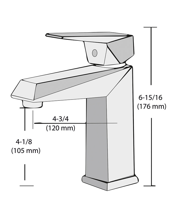 Single-Hole Single-Handle Bathroom Faucet