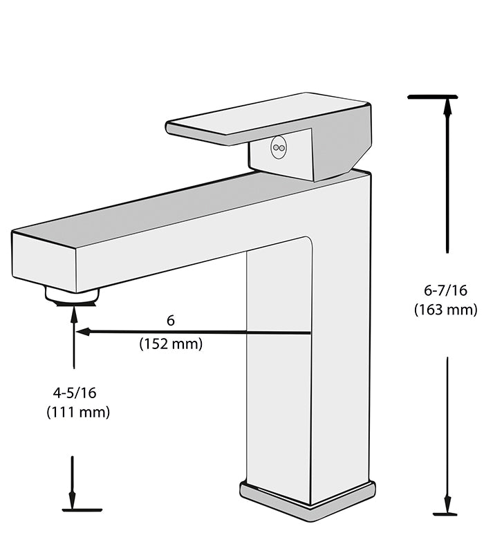 Single-Hole Single-Handle Bathroom Faucet