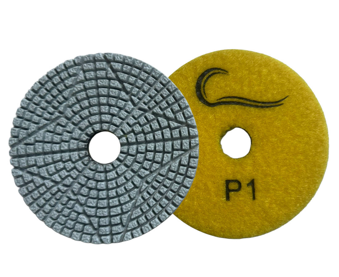 4″ 4-Step “FABTASTIC” Wet Polishing Pads