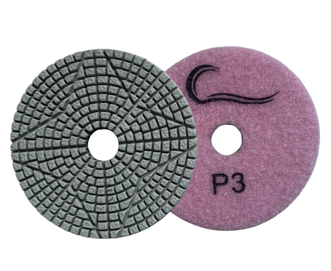 4″ 4-Step “FABTASTIC” Wet Polishing Pads